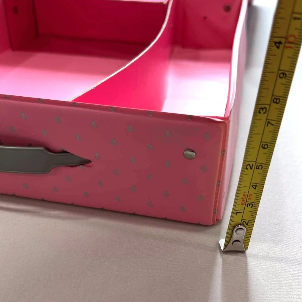 Vintage 1985 Barbie Fashion Doll Case Pink Vinyl Storage Trunk Mattel 2810-0440